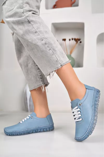 حذاء يومي نسائي جلد طبيعي من موسم جديد من Tsm