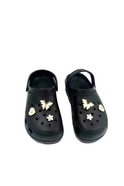 Yüksek Kadın Terlik Kelebek Taşlı