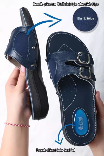 نعال نسائية يومية جيل مقترح للكعب، تشريحي وتقويم العظام، لمن يعانون من نتوء الكعب