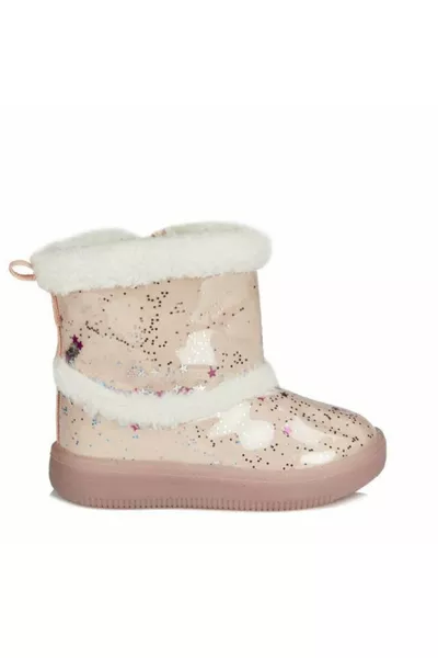 حذاء مطري للأطفال من كوميت، مضيء، محشو بالصوف، مقاس .k.