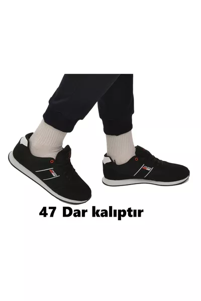 حذاء رياضي مريح يومي بأربطة وتهوية وأرثوبيدي