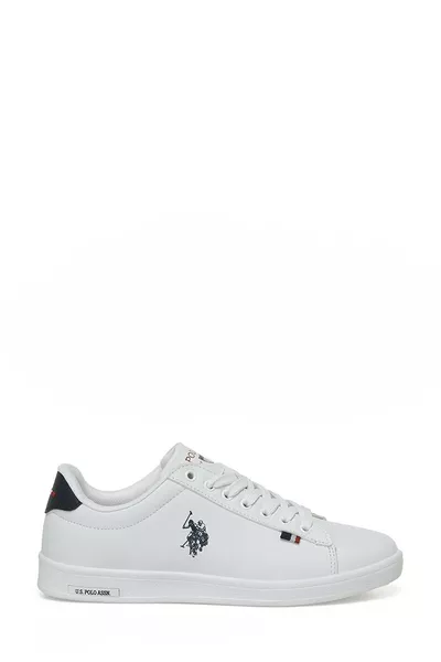 U.s. Polo Assn. Beyaz Lacivert Unisex Sneaker Franco Gsn 3pr