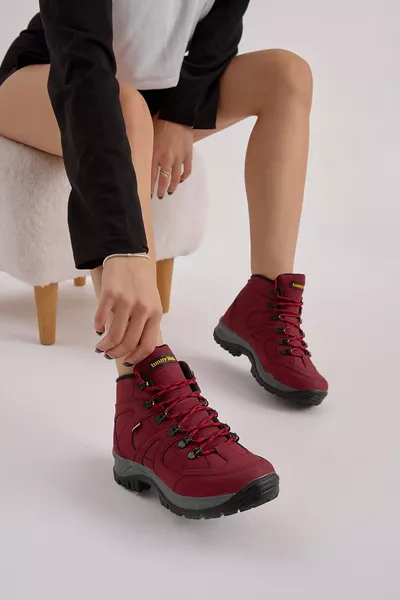Unisex Burgundy Trekking Boot rts
