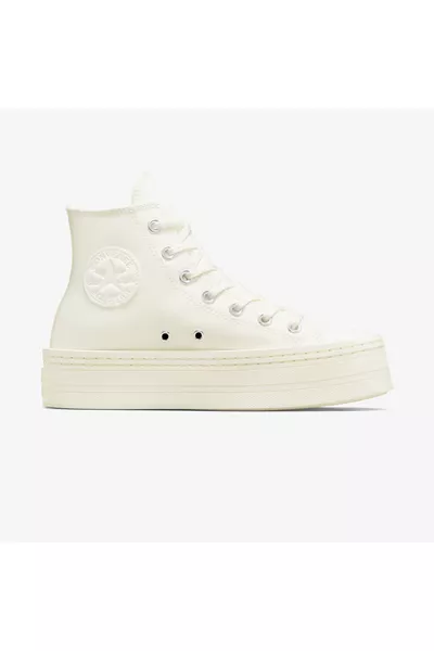 Chuck Taylor All Star Modern Lift Platform Tela Unisex Sneakers Crema