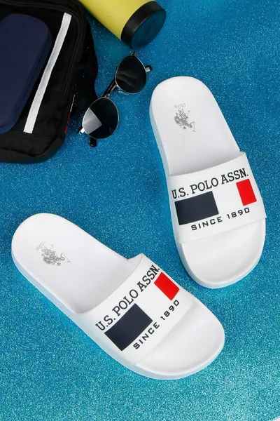 U.S. Polo Assn. 3M Nico 3Fx Ciabatte da Uomo  Bianche