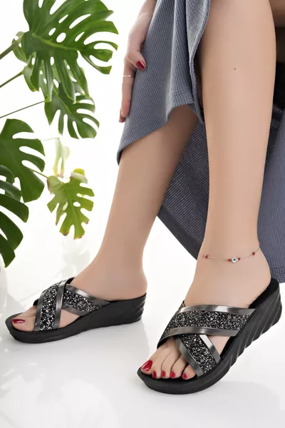 Дамски ежедневни чехли елегантни удобни за млади майки, за вкъщи, море, плаж, подарък за теферич, външни чехли