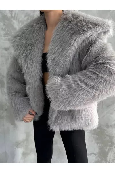 Lined Premium Gray Fur