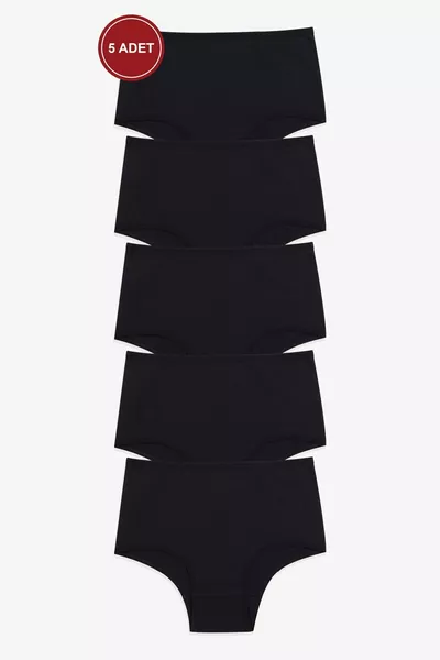 Culotte femme taille extra haute en lot de 5 avec lycra