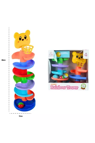 Babycim Jumbo Regenbogen Turm Baby-Aktivitätszentrum