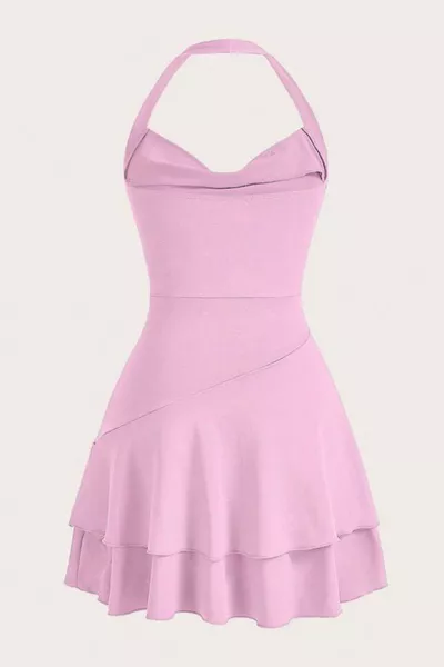 فستان ميني بحمالات 