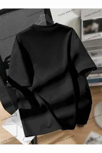 نجمة مطبوعة نمط كبير للجنسين تي شيرت