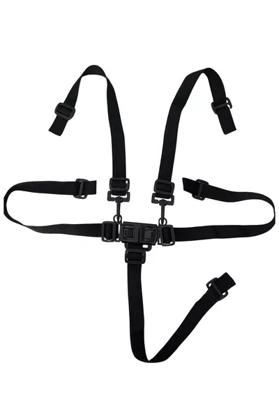 Chaise haute pour bébé pratique avec ceinture de sécurité à 5 points (2 coussins d'épaule offerts)