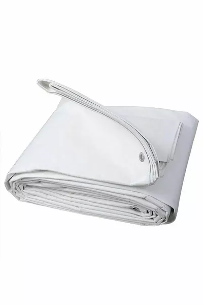 قماش مشمع أبيض مقاس العمل غ