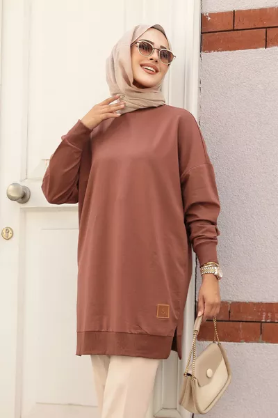 Brown Hijab Tunic KH
