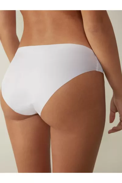 Damen Laser Cut Nahtlose Slips Weiche Mikrofaser Bikini Slips Unsichtbar 9er Pack