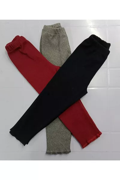 لباس طفلي شتوي بساق مطاطية مرنة ثلاثي