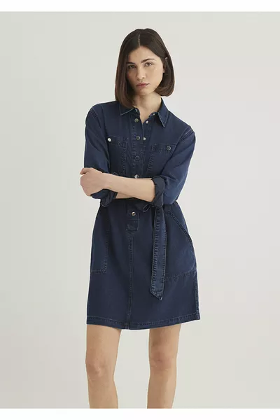 Дамска рокля Бриджет в тъмносиньо 