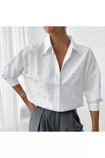 قميص سالاش المطرز بالأحجار