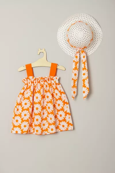 Nieuwe Seizoen Jurk met Bloemen en Strik