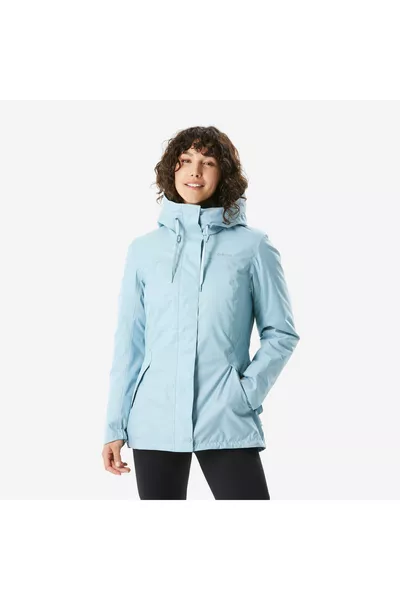 Quechua Dames Outdoor Waterdichte Ski-/Winterjas - Blauw -  °C