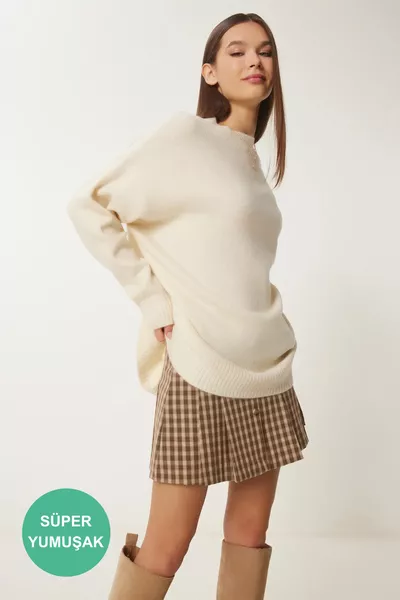 Мягкий трикотажный свитер ВАНИЛЬ 