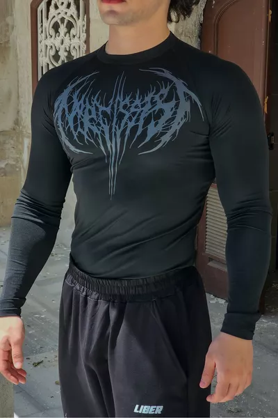 Ezekiel - Long Sleeve Compression T-shirt (BLACK)