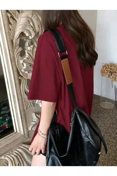 Tausend Bedrucktes Baumwoll-Kurzarmshirt (Oversize)