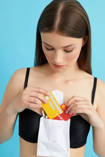 Reggiseno con tasca interna nascosta Portafoglio Reggiseno pratico per pellegrinaggio Umra Hajj Viaggio