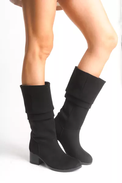 Ziecno Dameslaars  Zwart Suède