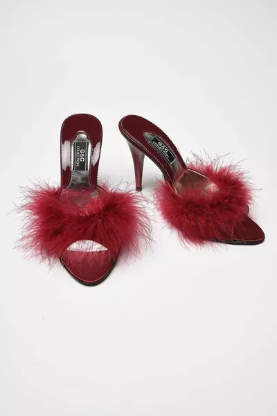 Femme Chaussons Rouges