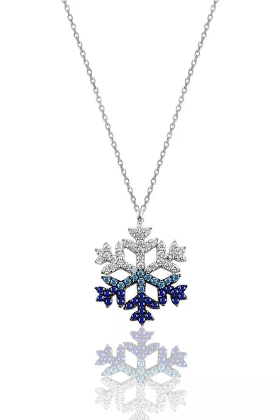 Snowflake Zircon Stone Necklace 