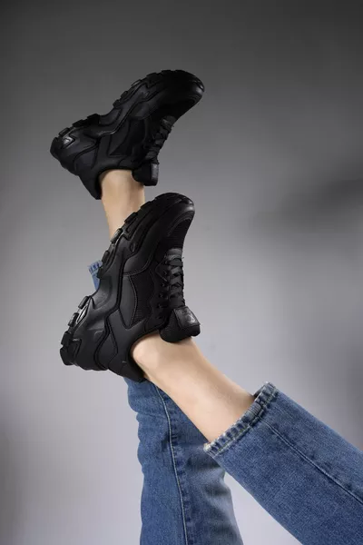 Делосиел Дамски маратонки  Черен