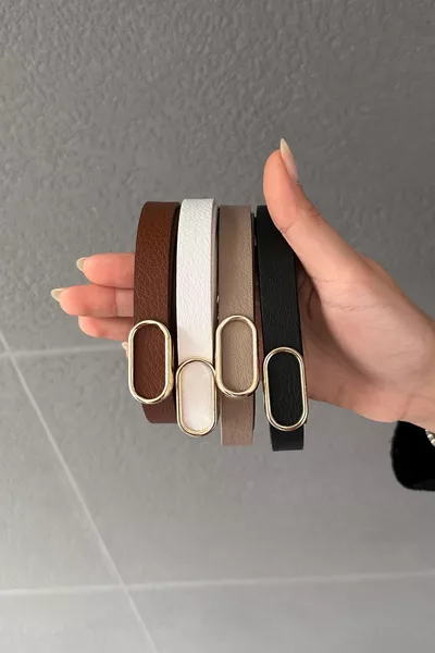 حزام نسائي ذهبي بمشبك 4 × حزام خصر، حزام للسترة، حزام للفستان، حزام للبنطال