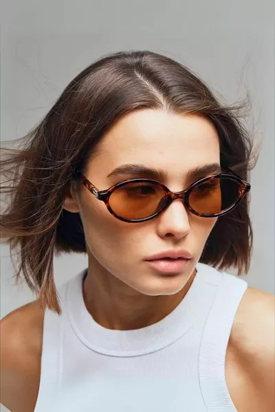 MIUX BORDEAUX LEOPARDEN SONNENBRILLE OVAL  NEUE SAISON BELIEBT  / REN EYEWEAR