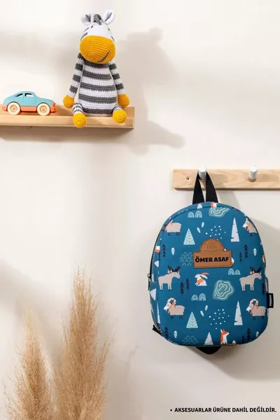 [نكتب الاسم الذي تريده] - الحيوانات البرية في الطبيعة - حقيبة ظهر للأطفال لرياض الأطفال ومرحلة ما قبل المدرسة