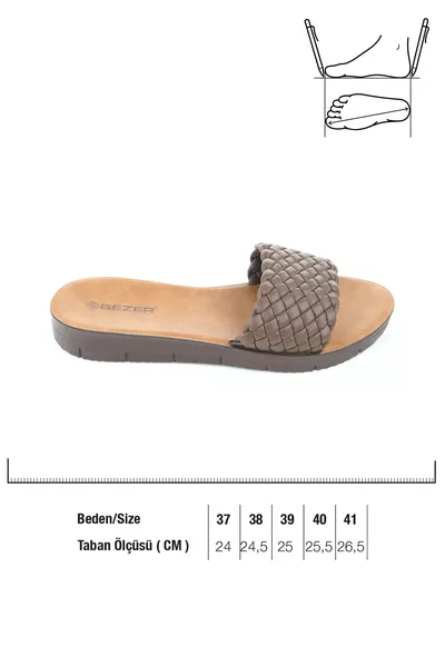 صندل نسائي من الجلد الصناعي الصيفي