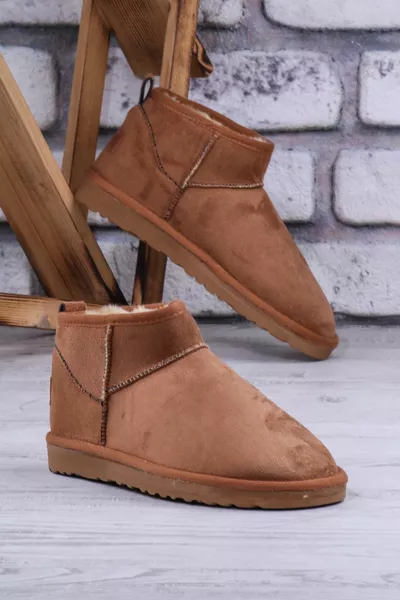 Stivaletti da donna in camoscio e velluto, per l'inverno