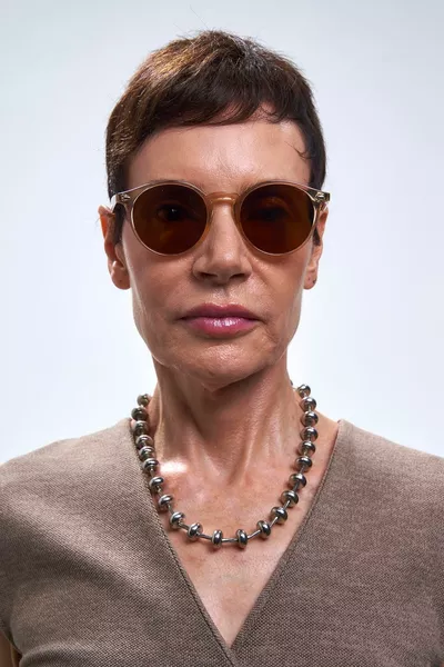 نظارة شمسية بادن بني عاري