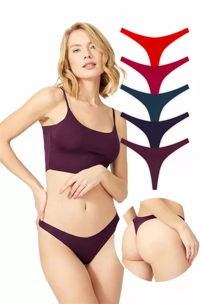 Pacco da 5 perizomi a taglio laser di base - 2