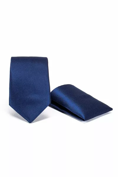Classic Handkerchief Navy Men's Tie