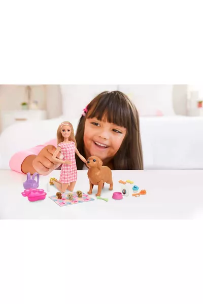 مجموعة ألعاب وأصدقاء الحيوانات، كلب، 3 جراء وكل الملحقات، للأعمار من 3 إلى 7 سنوات 