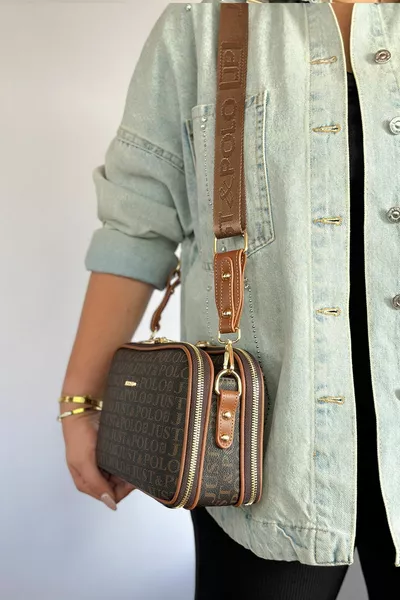 حقيبة كتف نسائية متوسطة الحجم من Just Polo أصلية، مناسبة للاستخدام اليومي، فاخرة، بخمسة أقسام، الحجم * سم