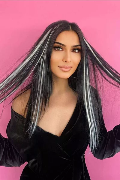 Сив клипс-постиш  см, поставяне и премахване на коса