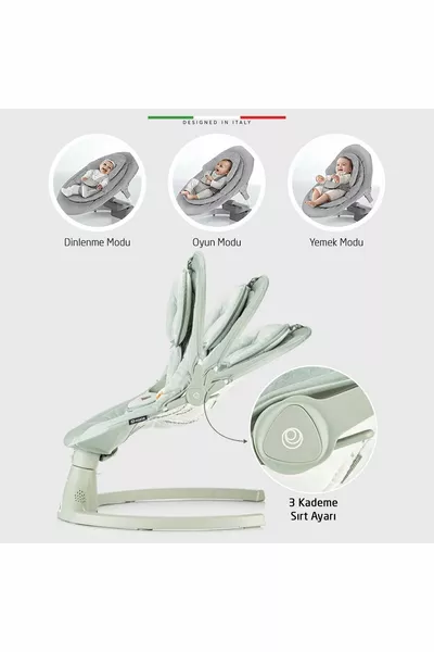 Dormire 2 Electric Automatic Rocking Adjustable Baby Cradle Green