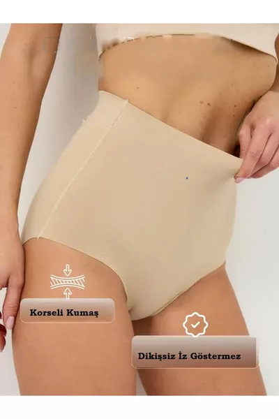 Privé Model Laser Gesneden Verstevigende en Strakkende Corset Zonder Littekens Huidskleur