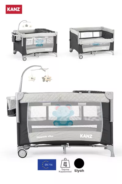 سليبّي سايد بلس سرير جانبي مع ملعب أطفال سم