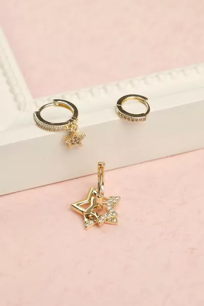 Women's Stainless Steel Non-Fading Earrings with Warranty and Invoice