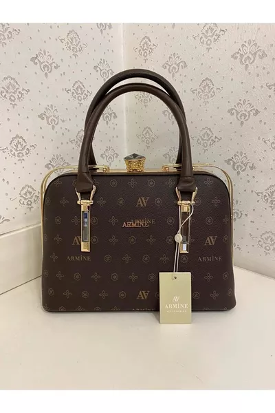  Damenhandtasche mit Kaffeeaufdruck