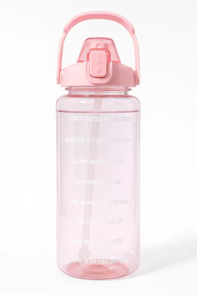 قارورة تحفيزية شفافة  ملل قارورة ماء زجاجة رياضية