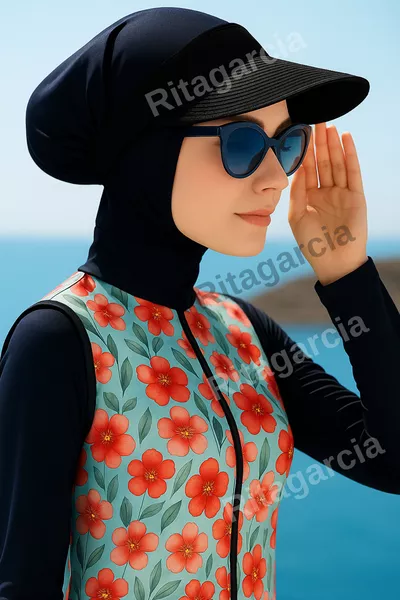 Черна шапка с ратан и козирка за тенис